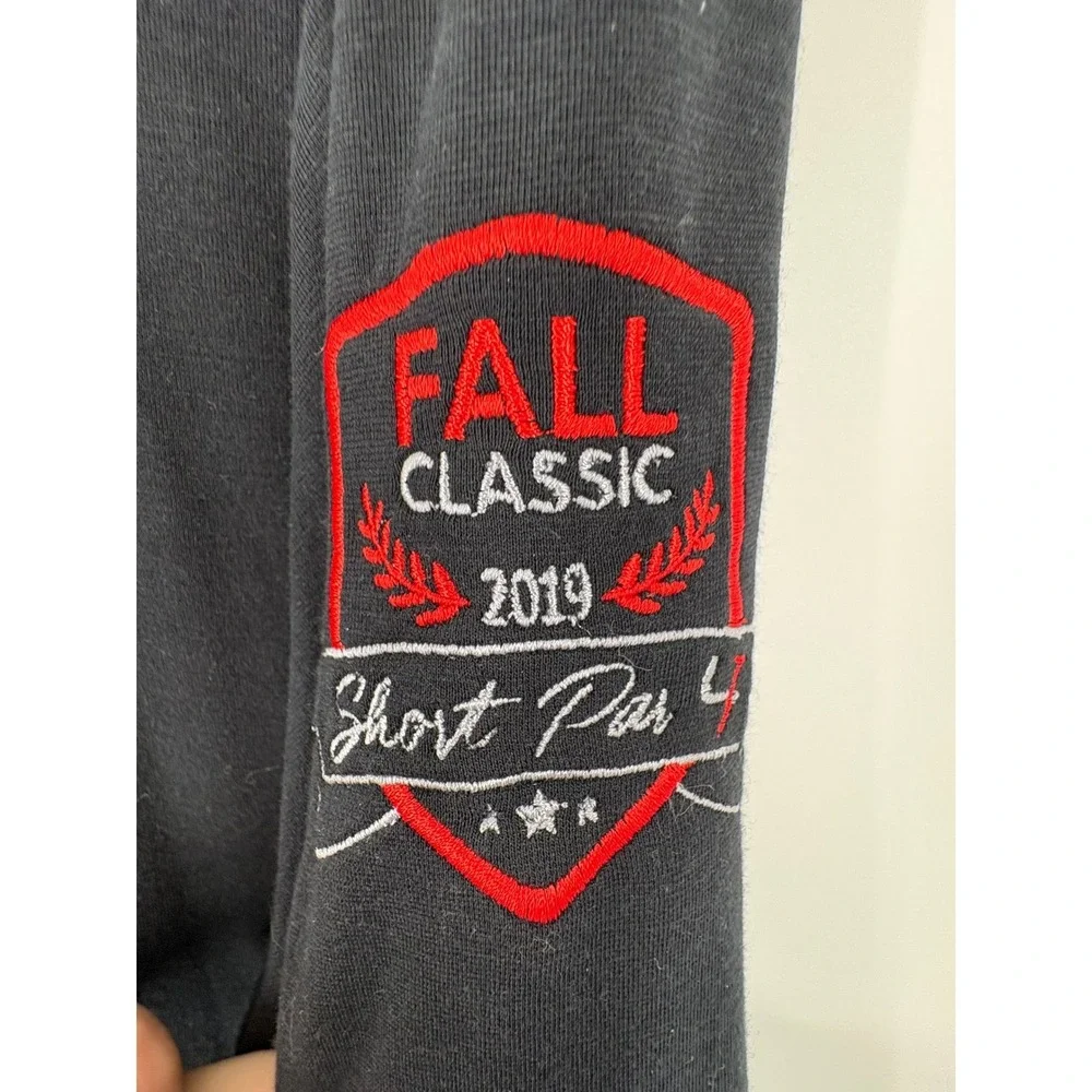 Travis Mathew Mens Golf Quarter Zip Pullover‎ Long Sleeve Black XL Fall Classic